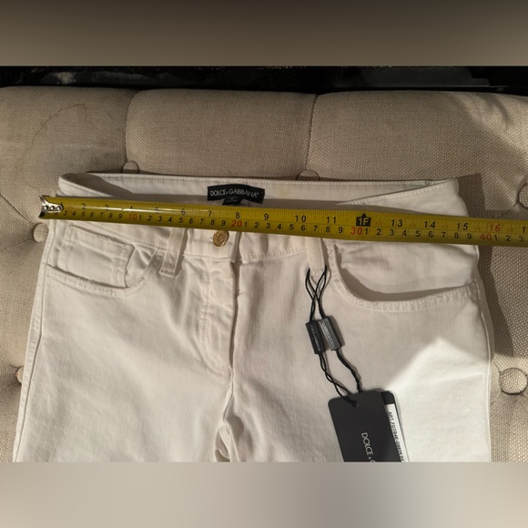 NWT Dolce & Gabbana white denim pants size 40. - Picture 6 of 8